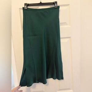 Anine Bing Emerald Green Bar Midi Skirt